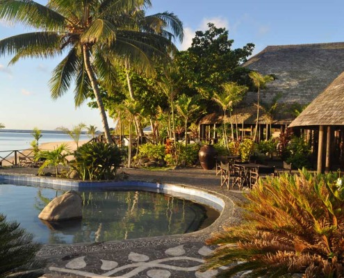 Le Lagoto Resort Savaii, Samoa - Exterior at Sunset