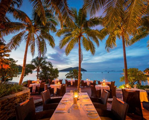 Likuliku Lagoon Resort, Fiji - Fijiana Restaurant Outdoor Terrace