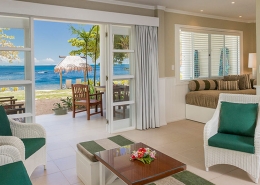 Malolo Island Family Bure - Interior with Ocean View