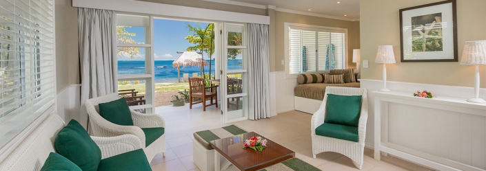 Malolo Island Family Bure – Interior with Ocean View Malolo Island Family Bure - Interior with Ocean View
