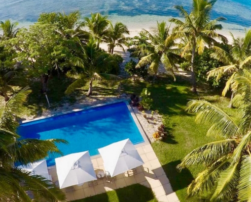 The Residence Vomo - Aerial - Luxury Fiji Holiday Home