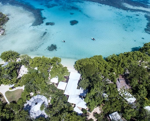 Barrier Beach Resort - Santo - Vanuatu Resorts - Aerieal View of Resort Shoreline and Ocean