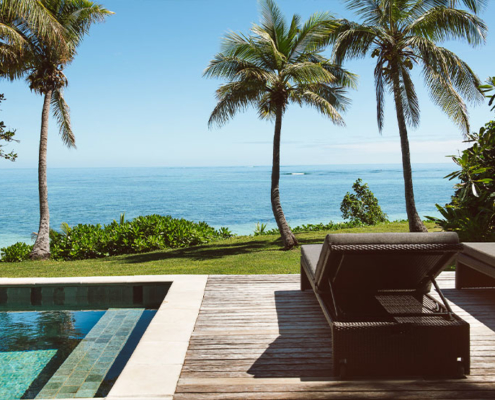 Beachfront Pool Bure with view overlooking ocean and beach - Tokoriki island Fiji