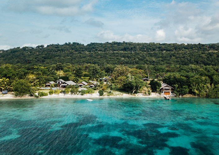 Havannah Boathouse Private Villa, Vanuatu – View From Water Havannah Boathouse Private Villa, Vanuatu - View From Water