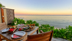 Sea Change Villas - Cook Islands Luxury Resort - Beachfront Villa private dinner