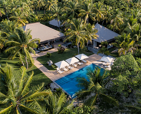 Vomo Island Fiji - The Residence - Aerial View