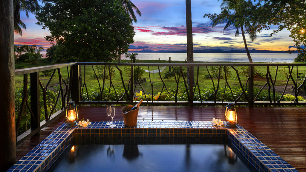 Jean-Michel Cousteau Resort Fiji - Oceanfront Point Reef Spa Bure - spa view
