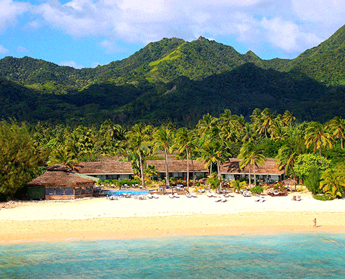 Manuia Beach Resort Cook Islands - Aerial Resort View