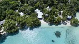 Barrier Beach Resort Vanuatu Aerial View