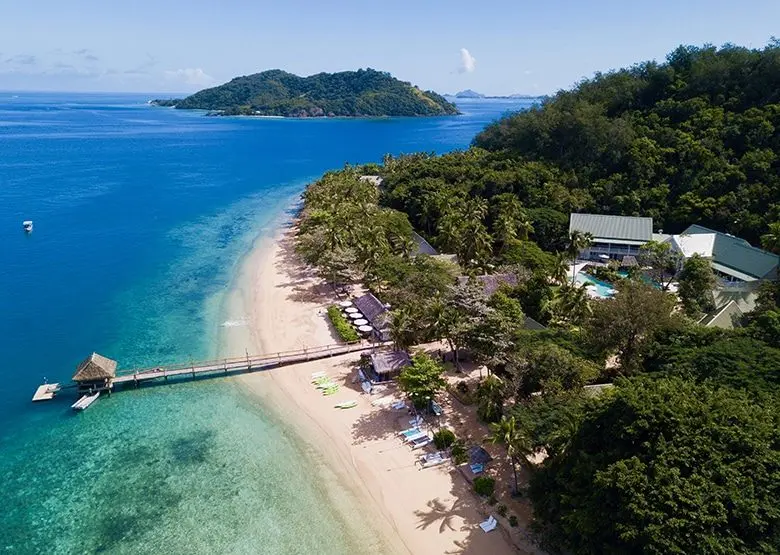 Malolo Island Fiji Mamanuca Islands Aerial