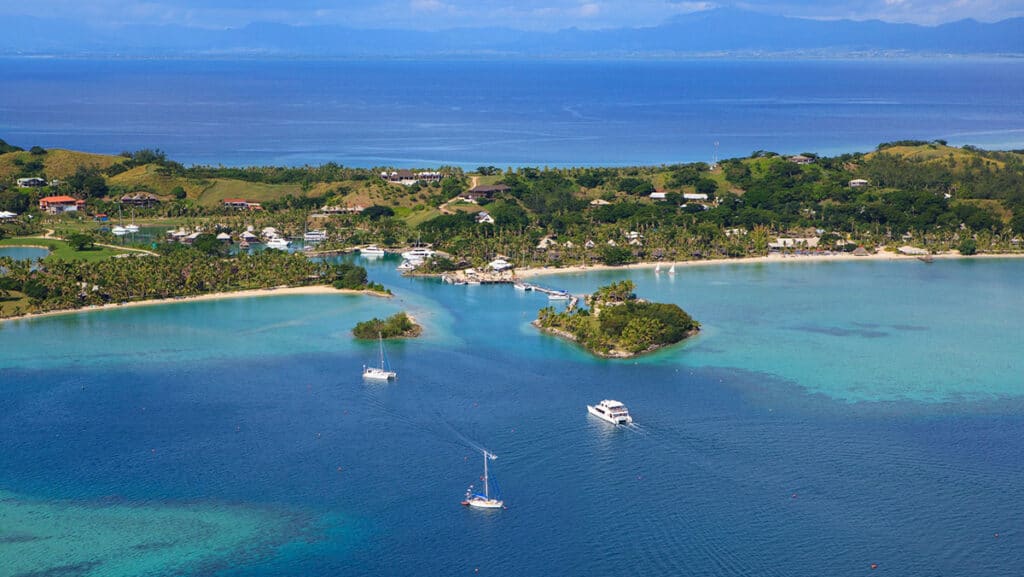 Musket Cove Resort & Marina Fiji - Aerial view of resort