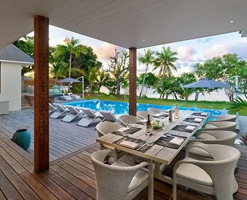 Vomo Island Fiji Talei Taki Residence outdoor area