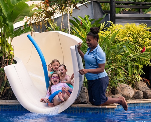 Jean-Michel Cousteau Resort Fiji children's pool slide