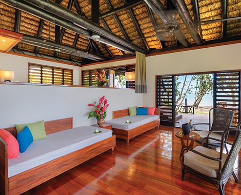 Jean-Michel Cousteau Resort Fiji Point Reef Bure lounge room