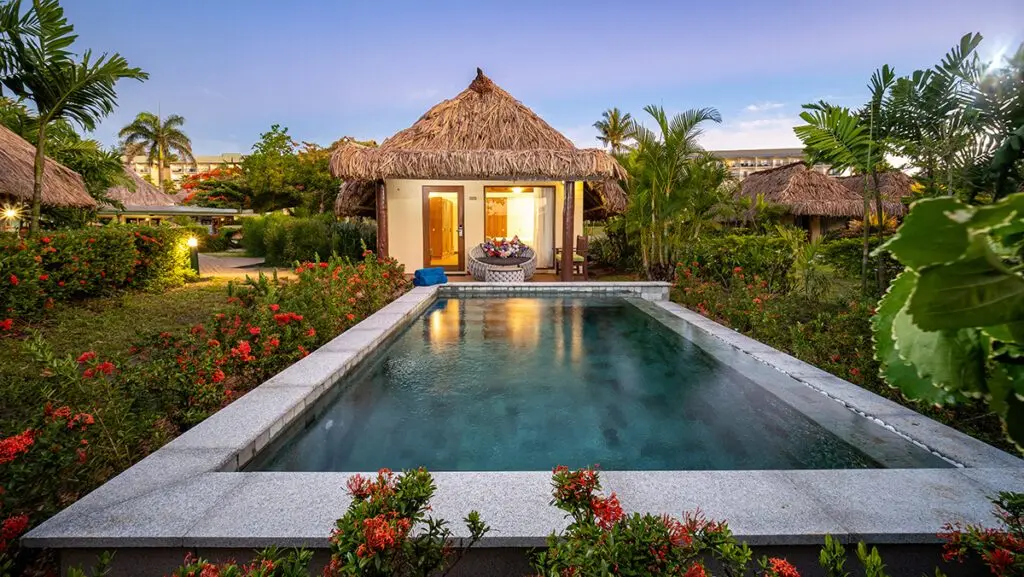 Outrigger Fiji Beach Resort Outrigger Fiji Beach Resort - Plantation Pool Bure View