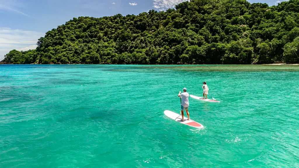 Matangi Private Island Resort Fiji - stand up paddle boarding activity