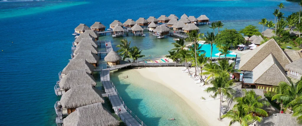 Manava Beach Resort & Spa Tahiti Aerial HD (® TMK)