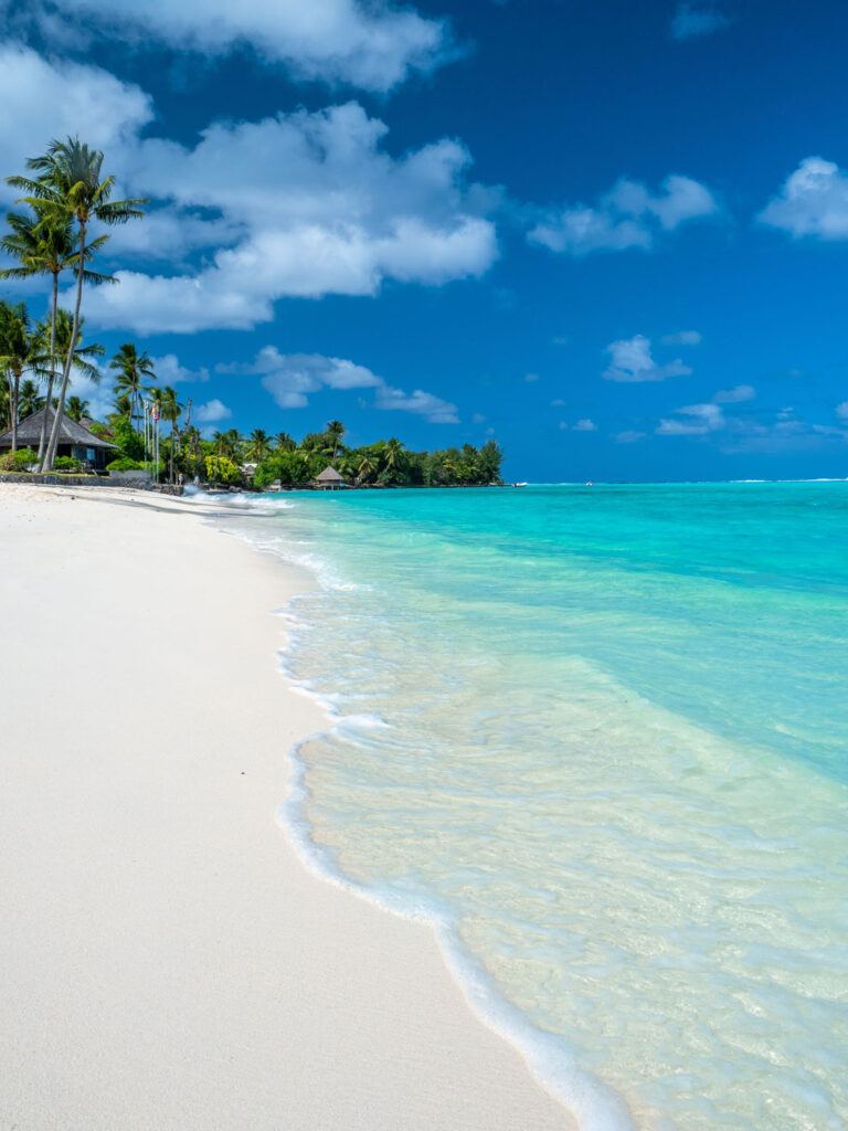 Island Escapes Bora Bora Tahiti Holidays Matira beach shoreline at Bora Bora