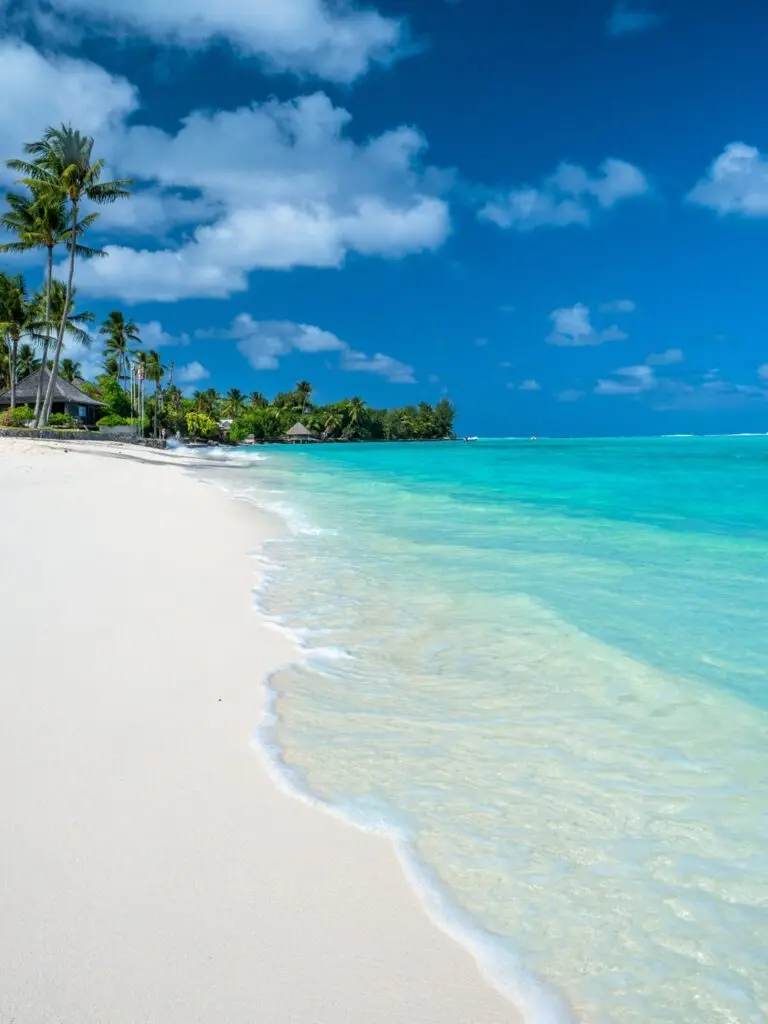 Island Escapes Bora Bora Tahiti Holidays Matira beach shoreline at Bora Bora
