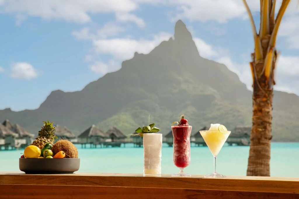 The Westin Bora Bora Tahiti Island Escapes BOBWI beach bar honu tiki frozen drinks