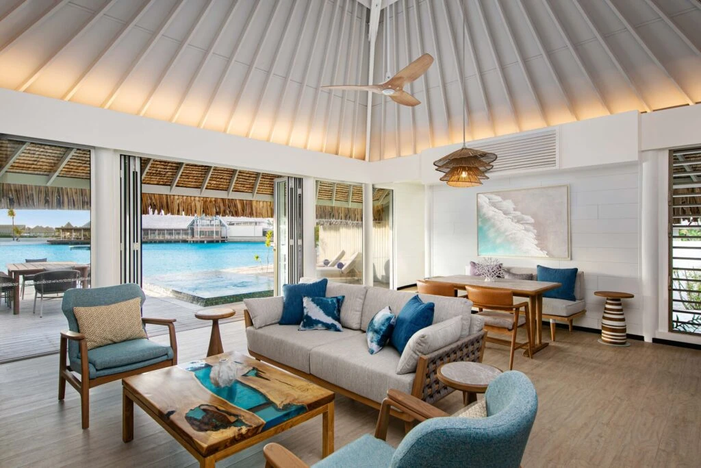 The Westin Bora Bora Tahiti Island Escapes BOBWI beach villa pool living room