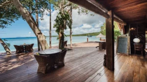 Ratua Island Resort Vanuatu - restaurant deck
