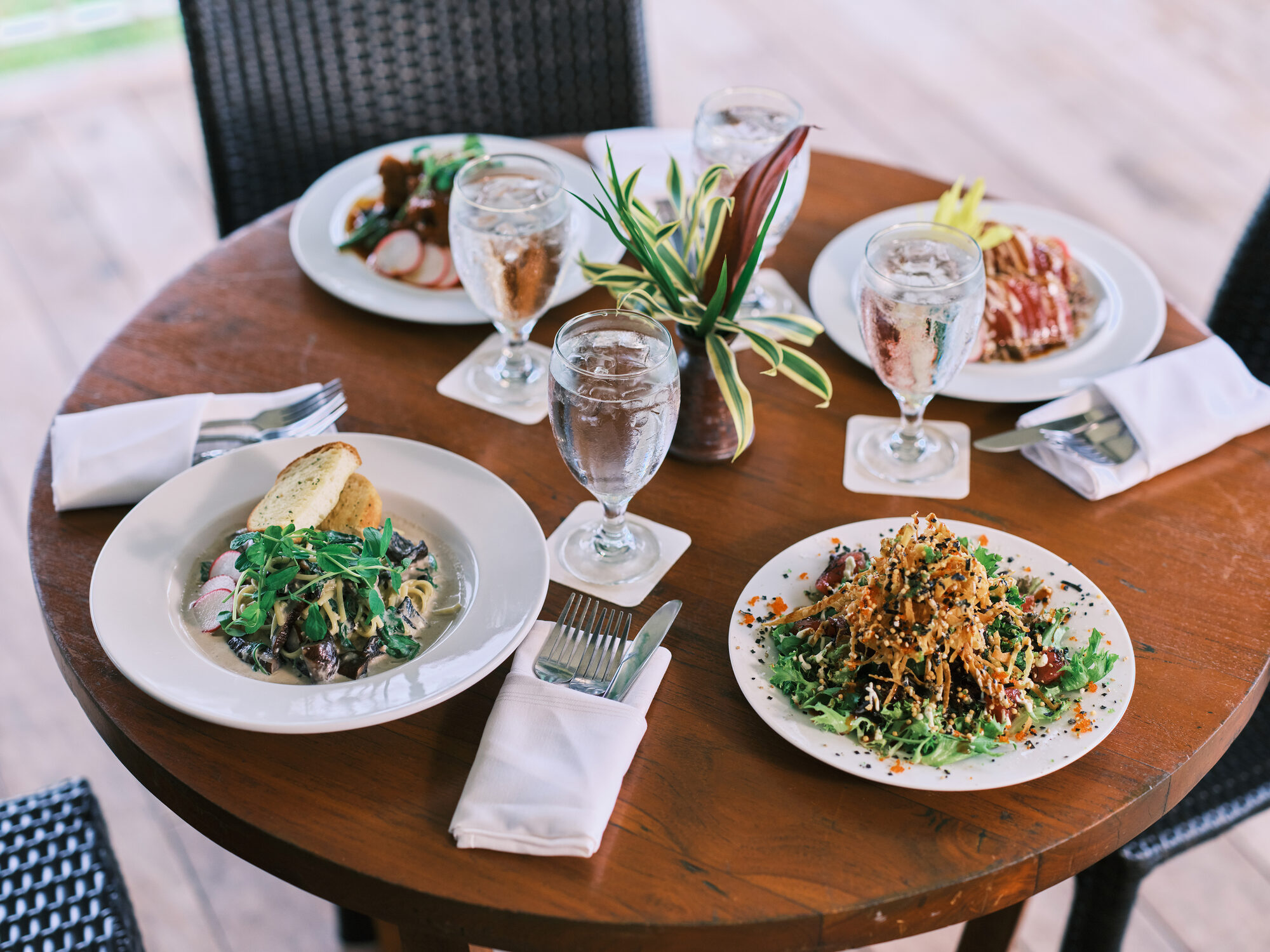 a variety of favorite dishes from a local restaurant the plantation house by gaylords lihue kauai 20495 jpg