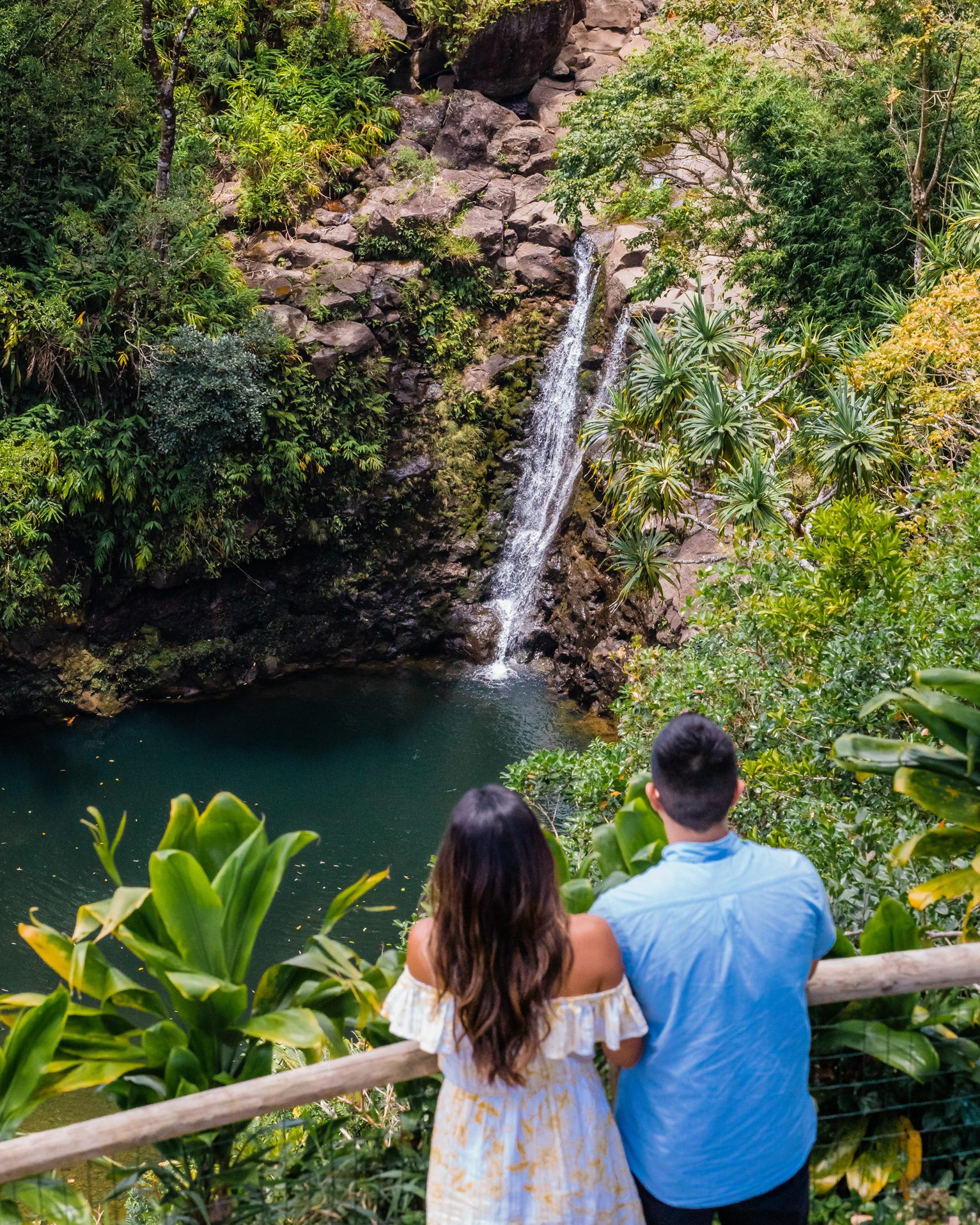 hawaii maui hana garden of eden waterfall 01 jpg