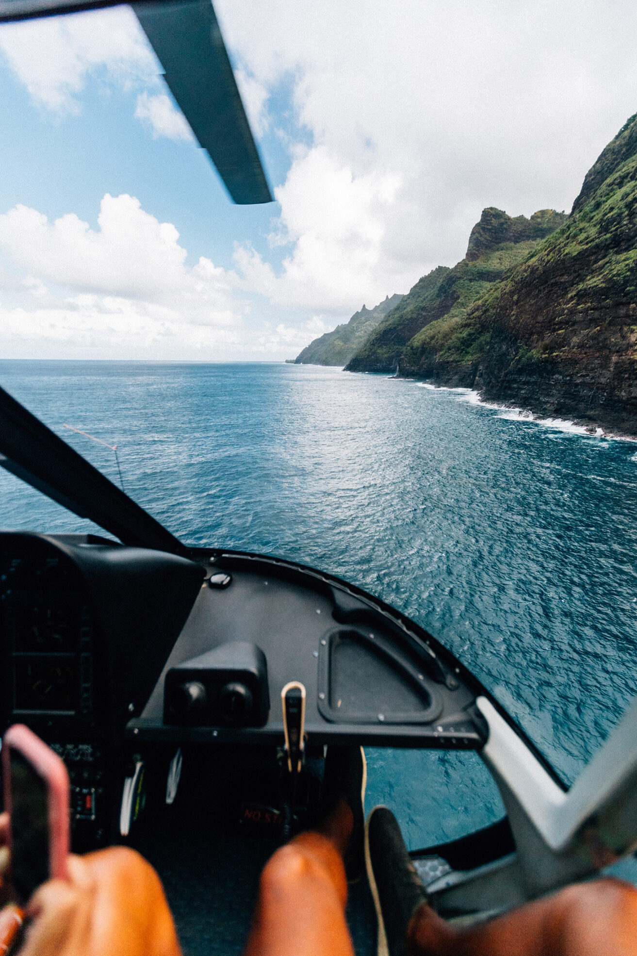 helicopter tour flies along the napali coast napali coast kauai 18125 jpg