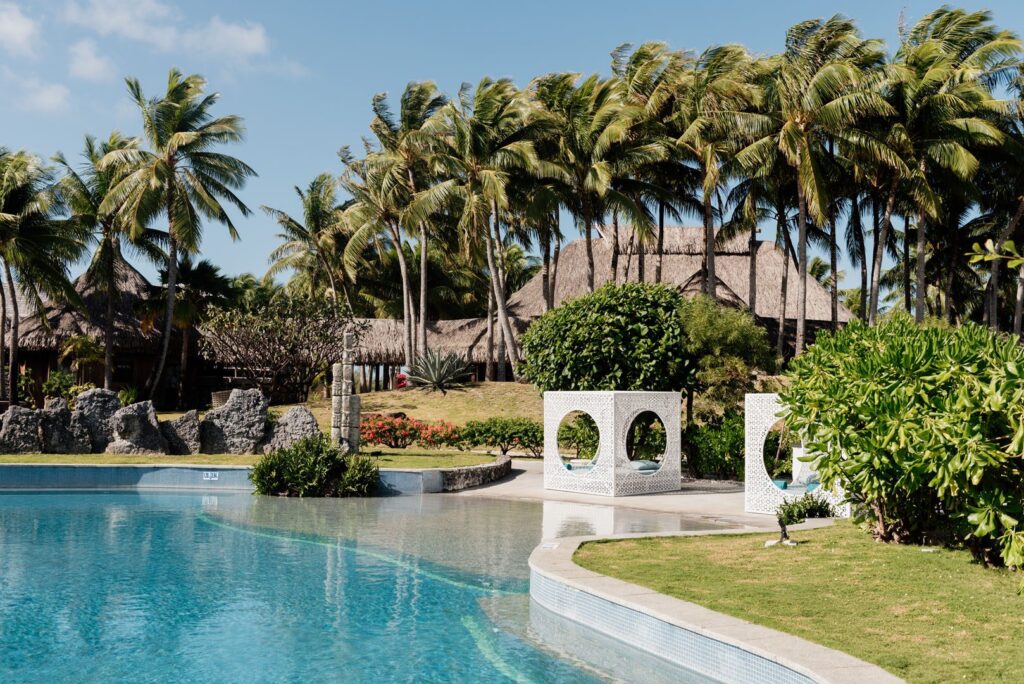 Pool and gardens at The St. Regis Bora Bora